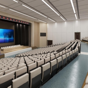 现代报告厅3D模型下载